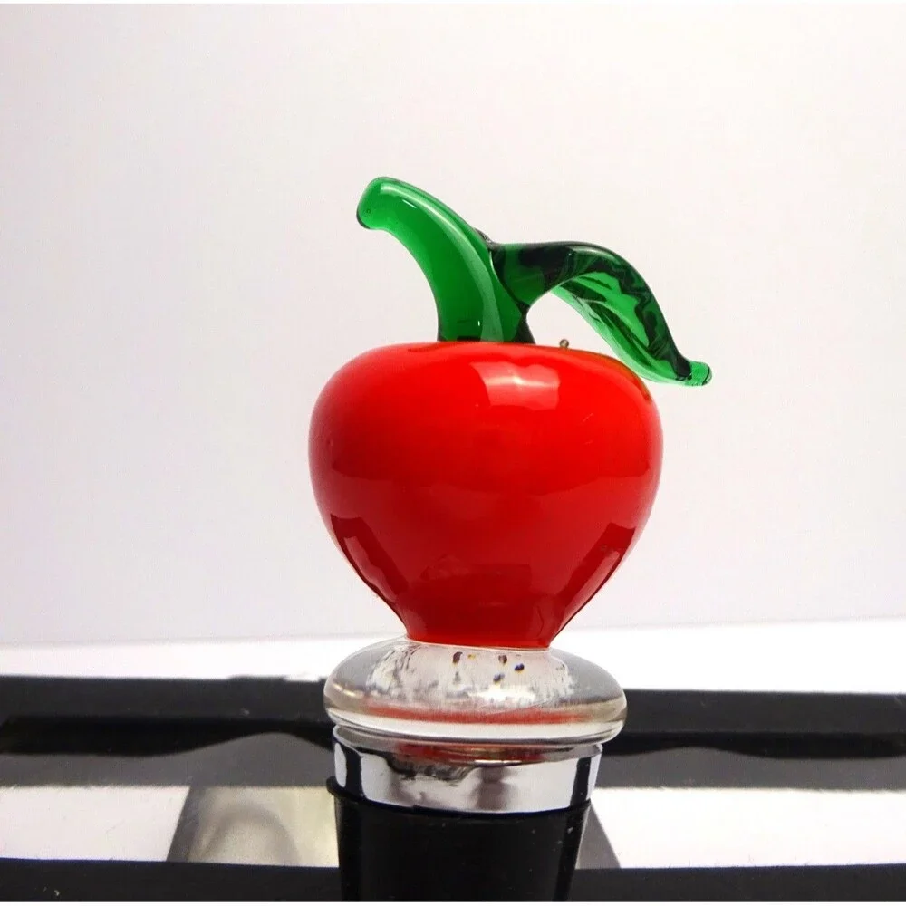 LSARTS Glass Apple Wine Stopper 🍏 Gift Box Included
