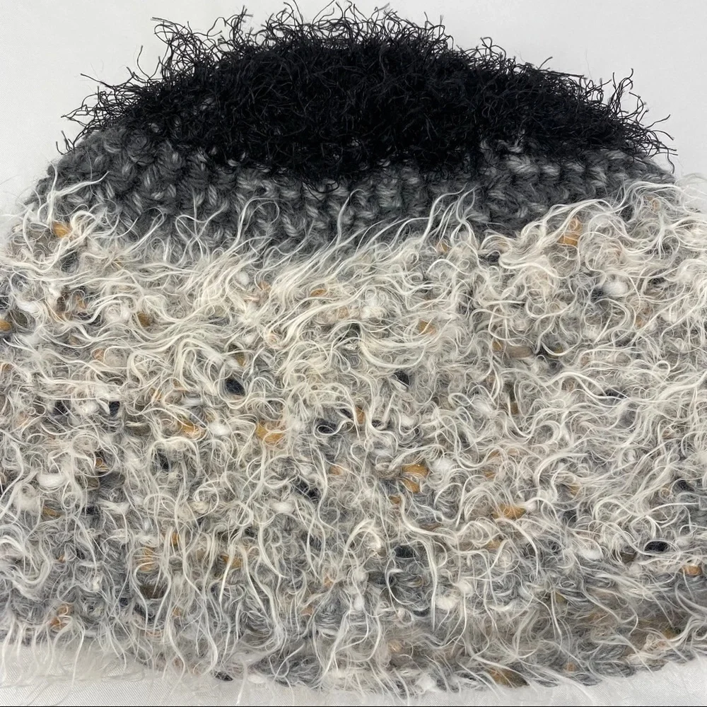 Hand Crafted gray hat height