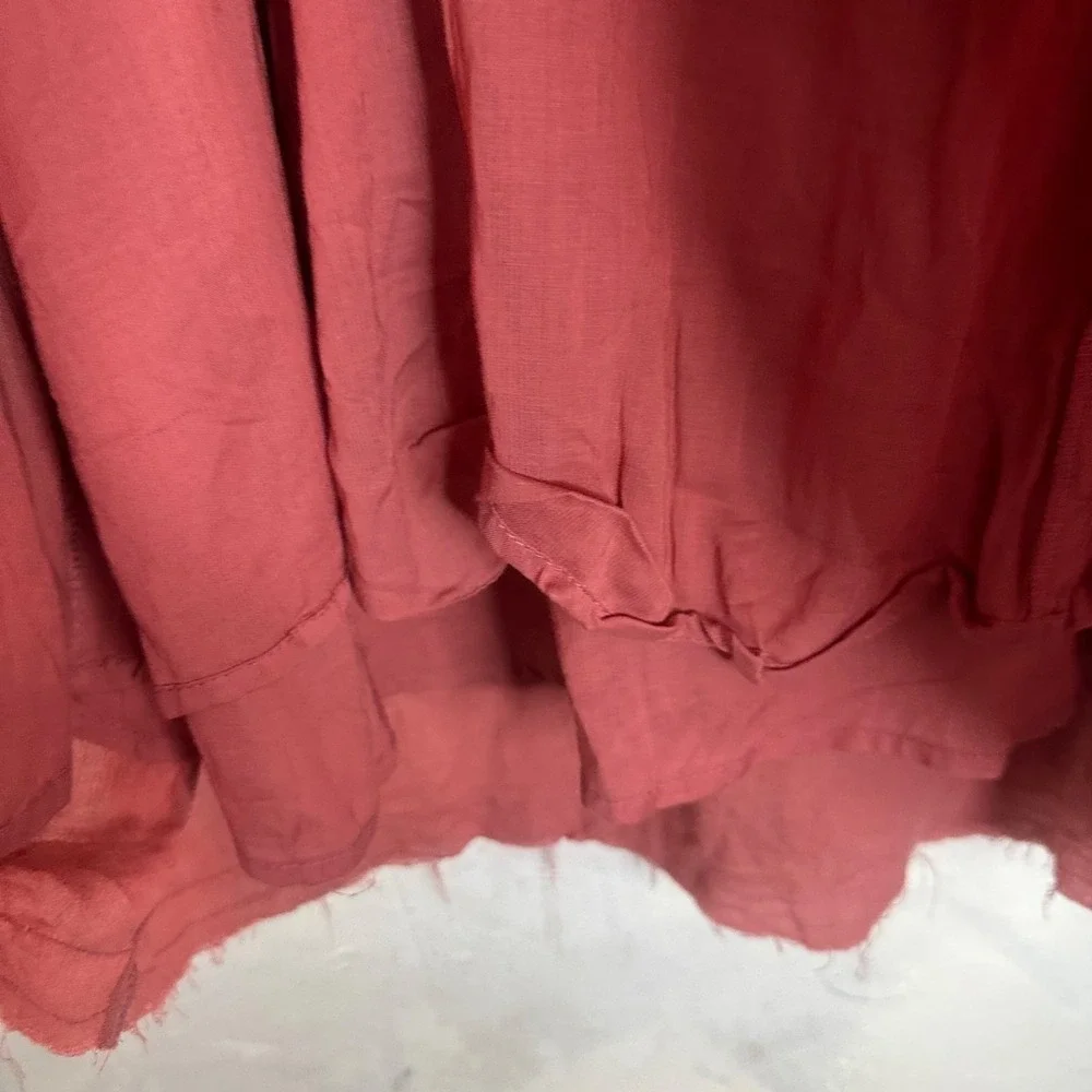 Free People Boho Lace Open Back Mini Dress Womens Size Small Flowy Pink Chic