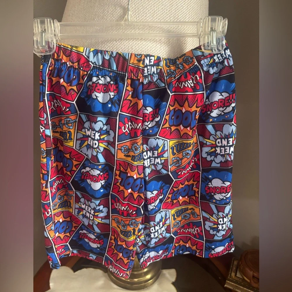 Max and Olivia Colorful Comic Print pajama  Shorts size 8-10 U