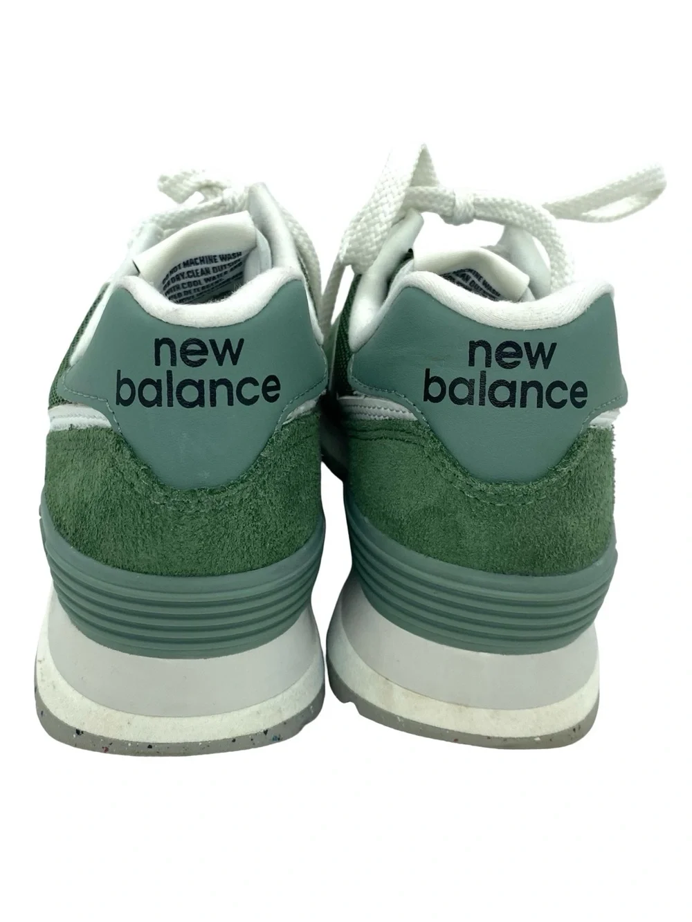 New Balance 574 NB Green White Sneakers Size 4.5