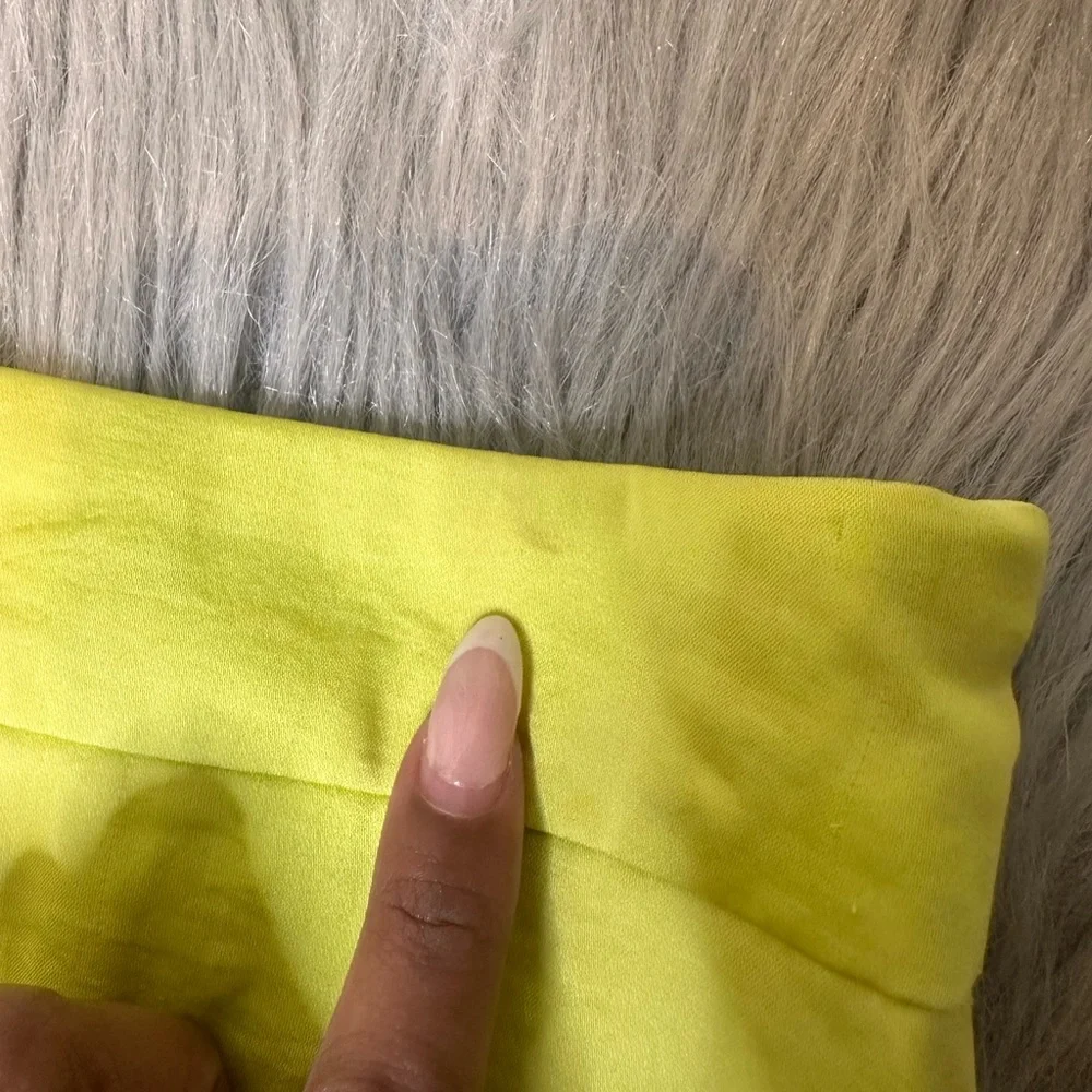 Free People Lemon Yellow Midi Pencil Skirt