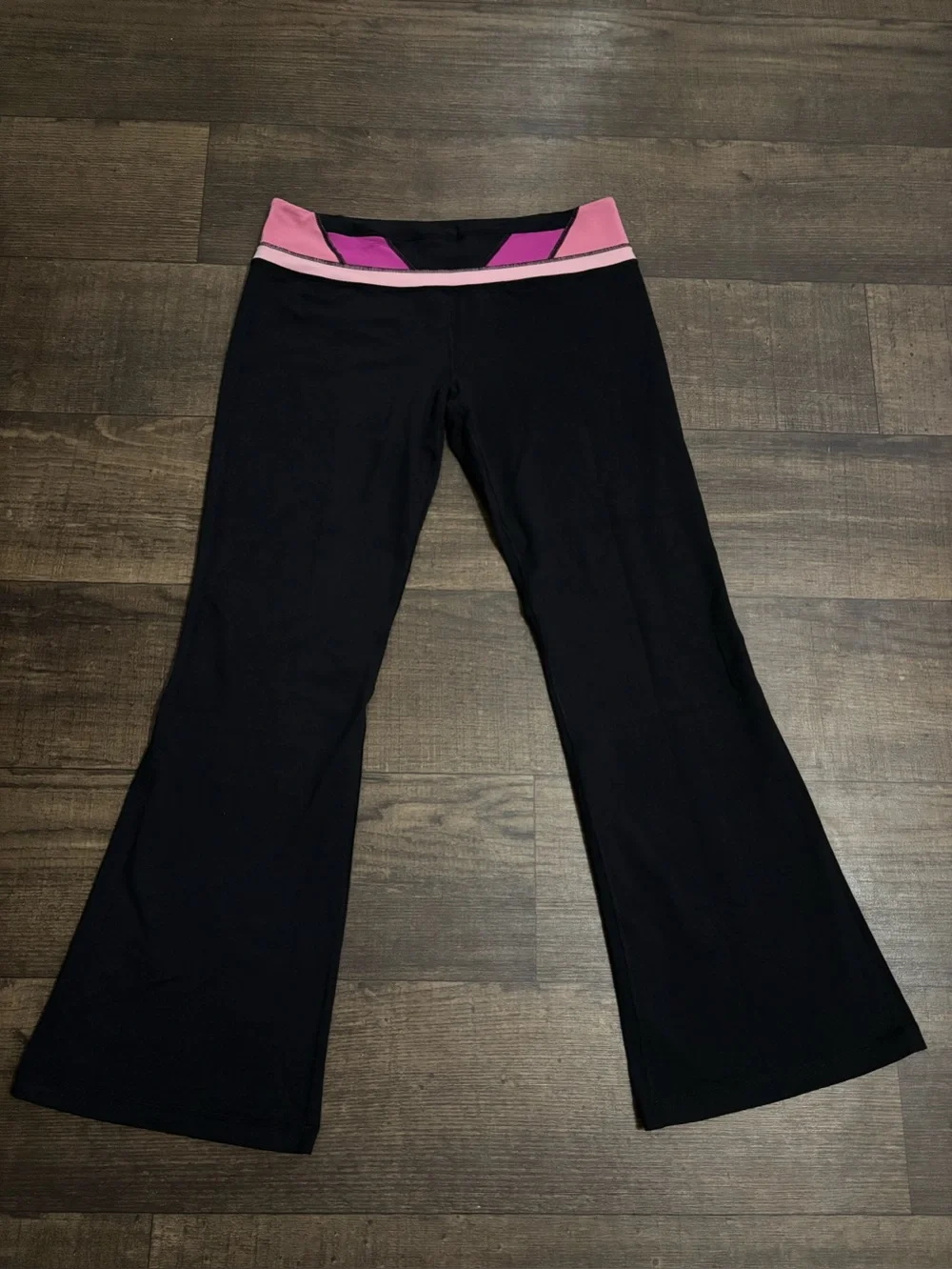 Lululemon Women’s Reversible Yoga Flare Athletic Stretch Pants Size 12