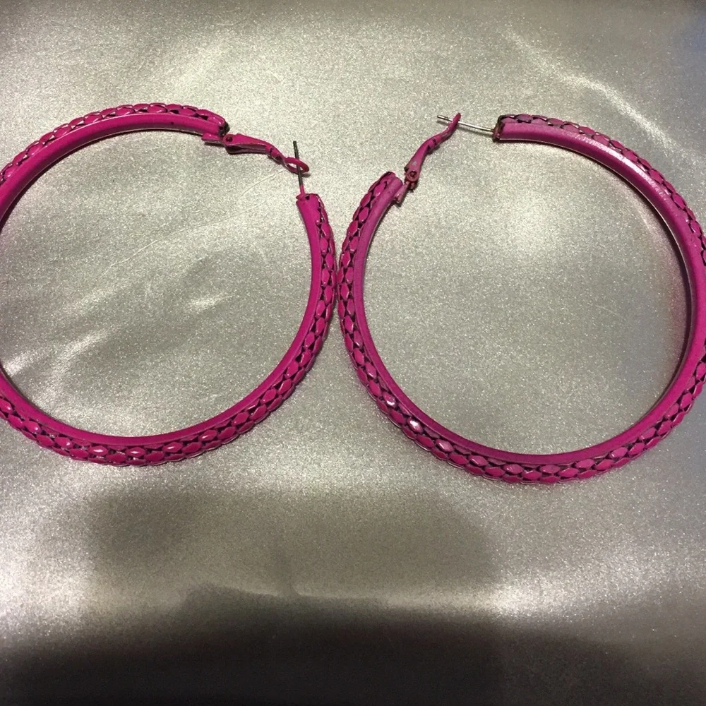 Pink Fashion Earrings
