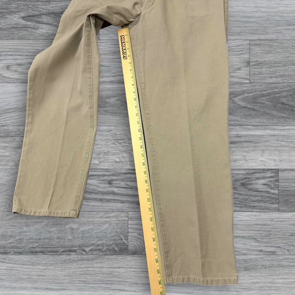 Polo Ralph Lauren Khaki Chino Pants Mens 34x30 Tan 100% Cotton Straight Leg‎