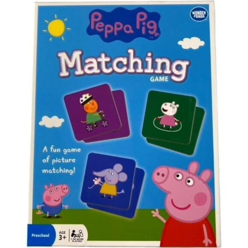Wonderforge‎ Peppa Pig  72 Piece Colorful Matching Game New in Sealed Box!