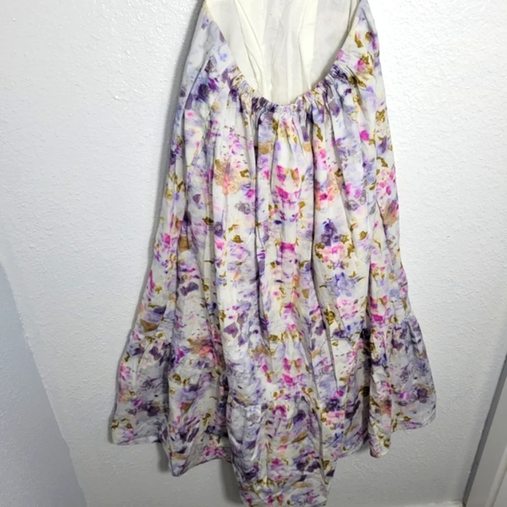 Flora Obscura X J.Crew side cutout dress in kaleidoscope floral Size 0  NEW