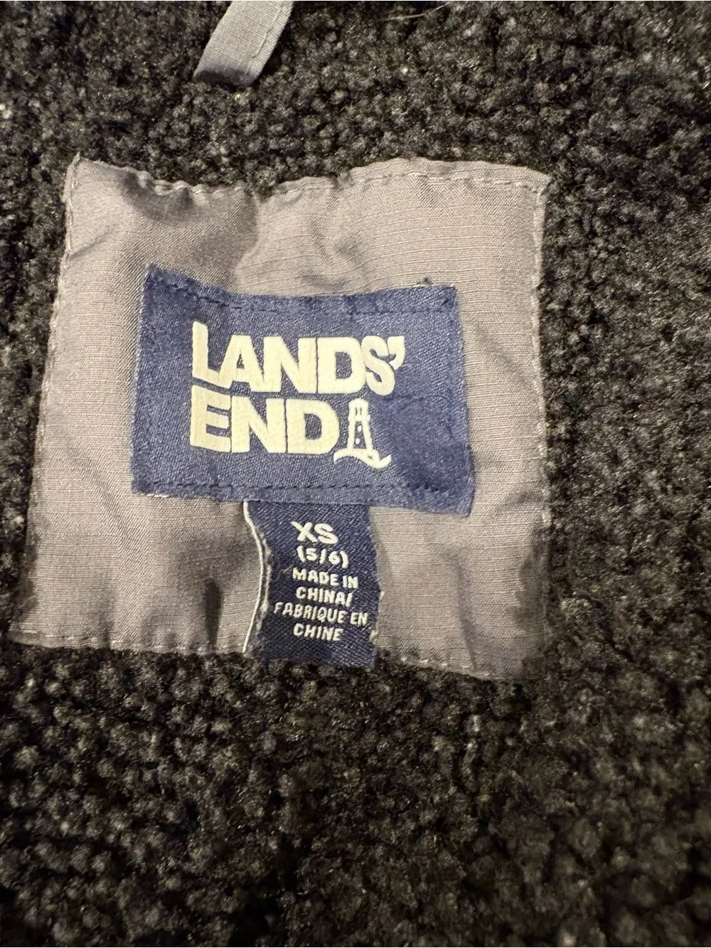 Lands End insulated puffer