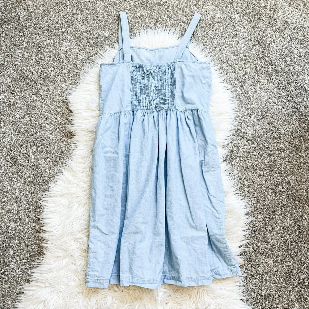 J. by J.Crew Chambray Smocked Back Dress Medium