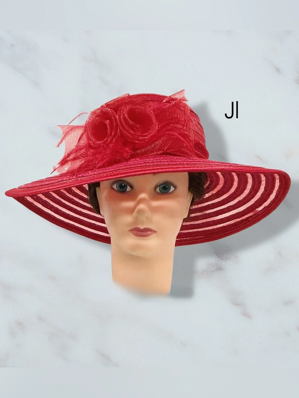 Fancy Red Dress Hat NWOT