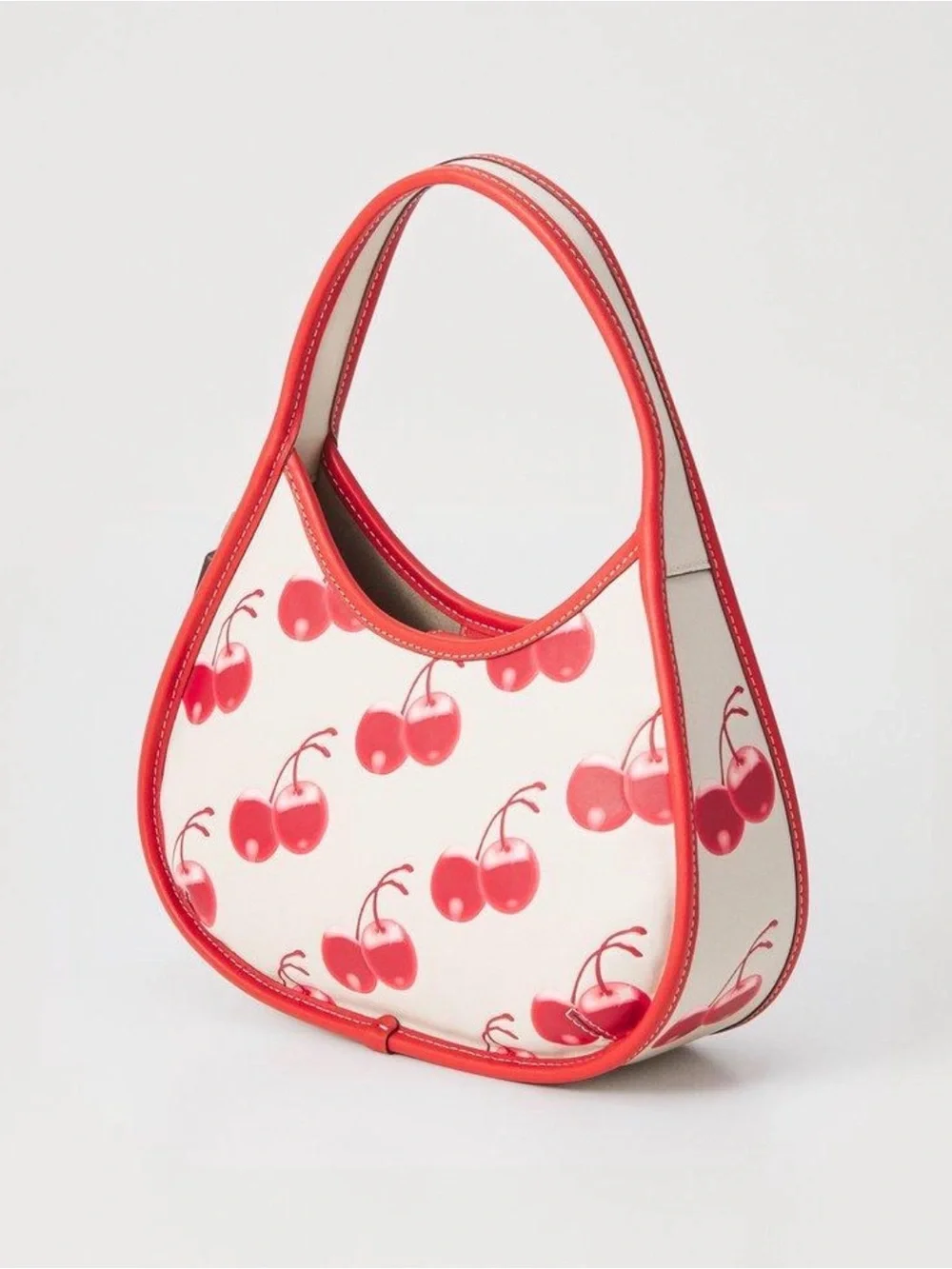 Coach Coachtopia Cherry Print Crossbody Bag Leather CL754 Red & Cream Rare