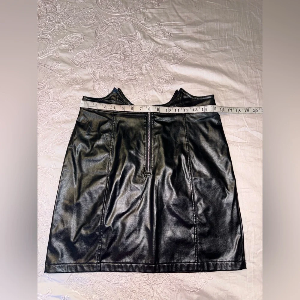 SHEIN black faux