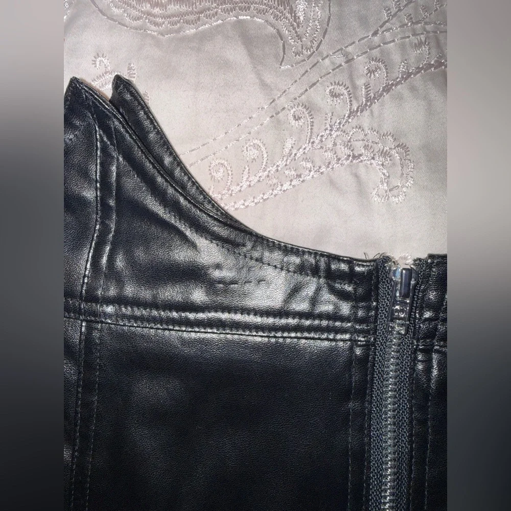 SHEIN black faux