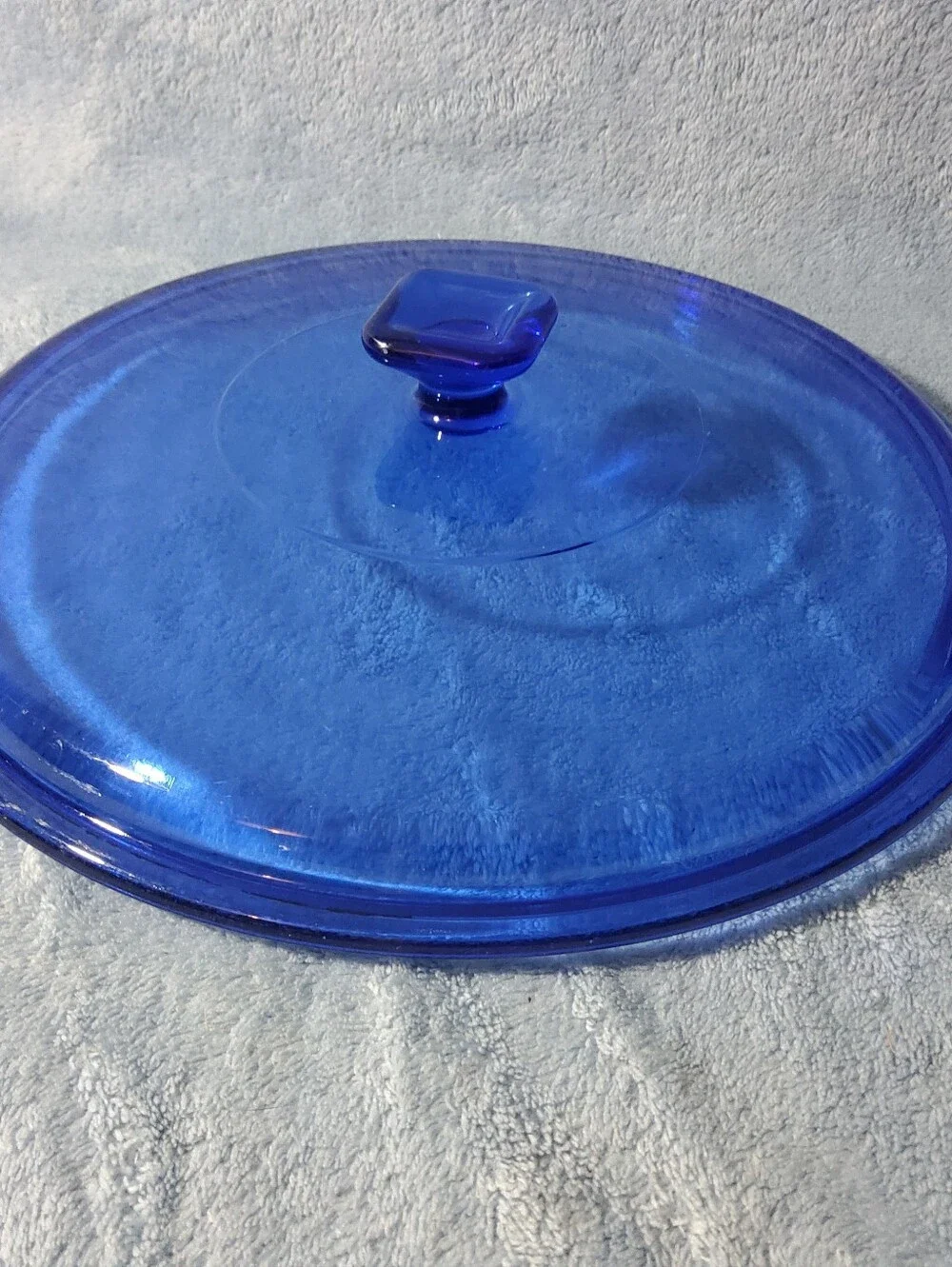 Anchor Hocking Cobalt Blue 2 Qt Round Covered Casserole Dish w/Lid 9