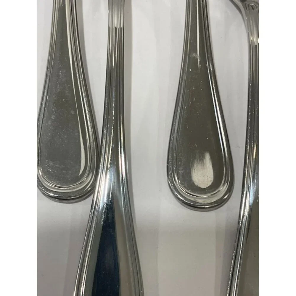 Set Of 8 Vintage Serrated edge citrus Oneida Stainless Steel Demitasse Spoons 4.