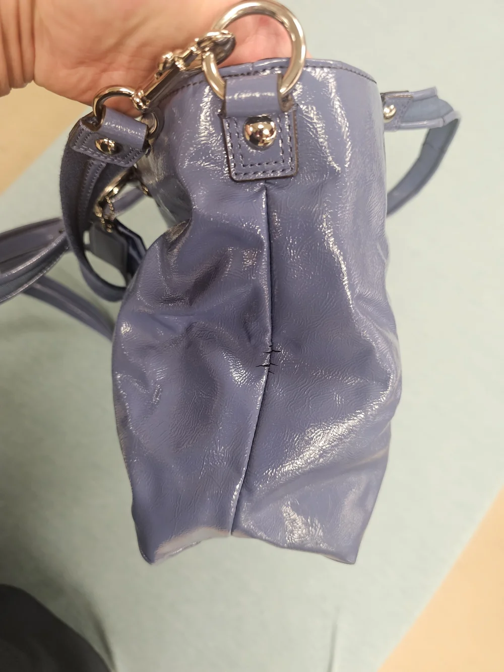 Coach tone shoulder leather