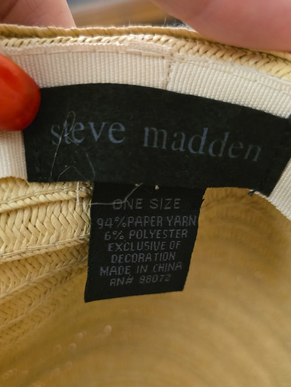 Steve Madden your brim accessory