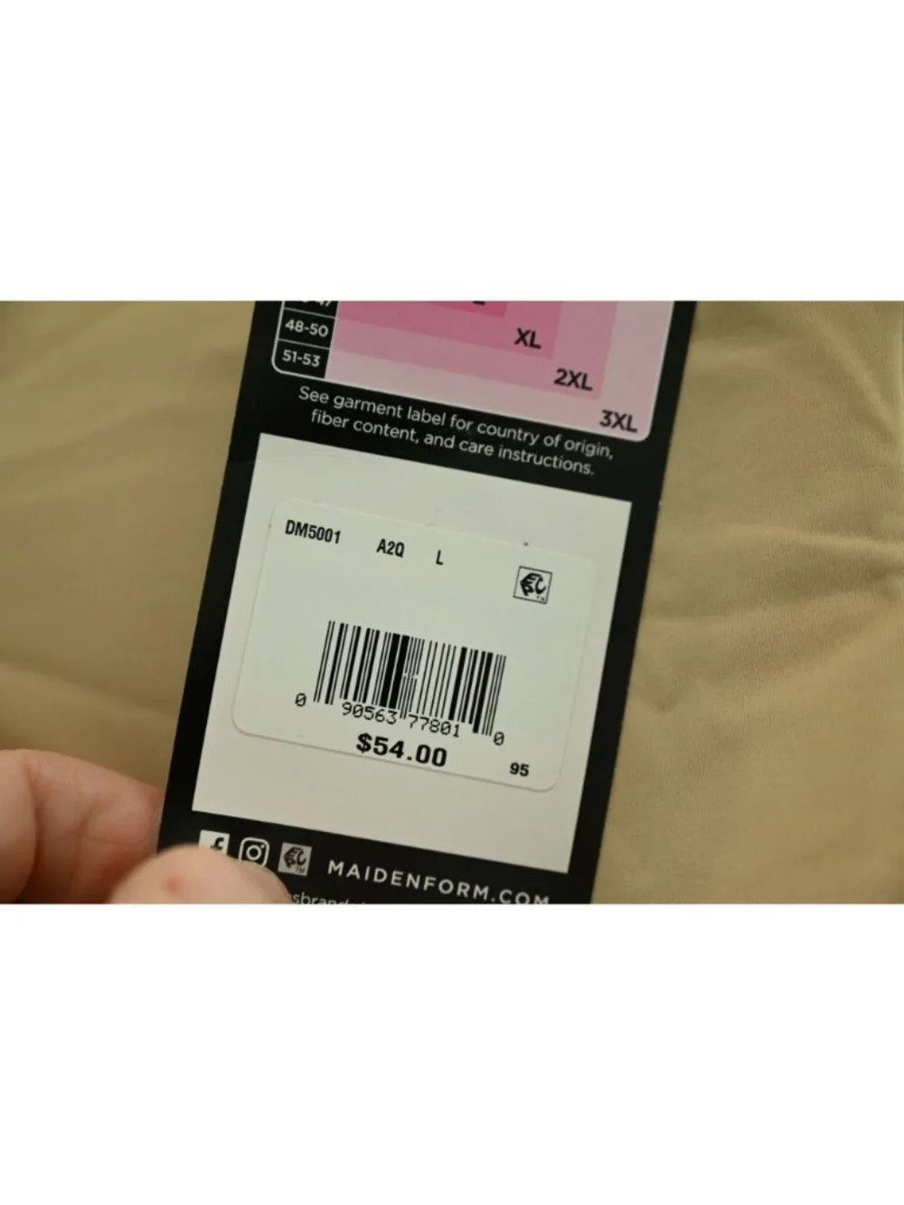 Maidenform new tags