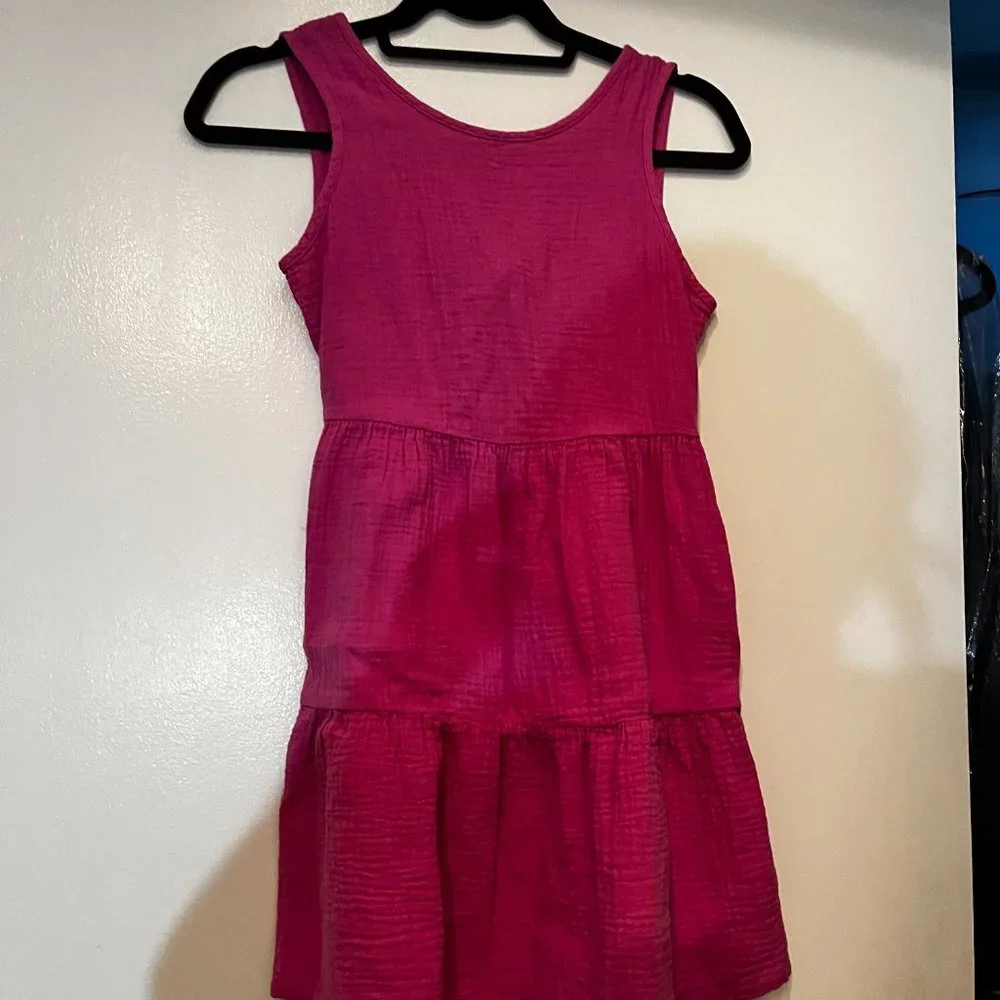 Cat &‎ Jack Pink 100% Cotton Girls Dress Size L 10/12