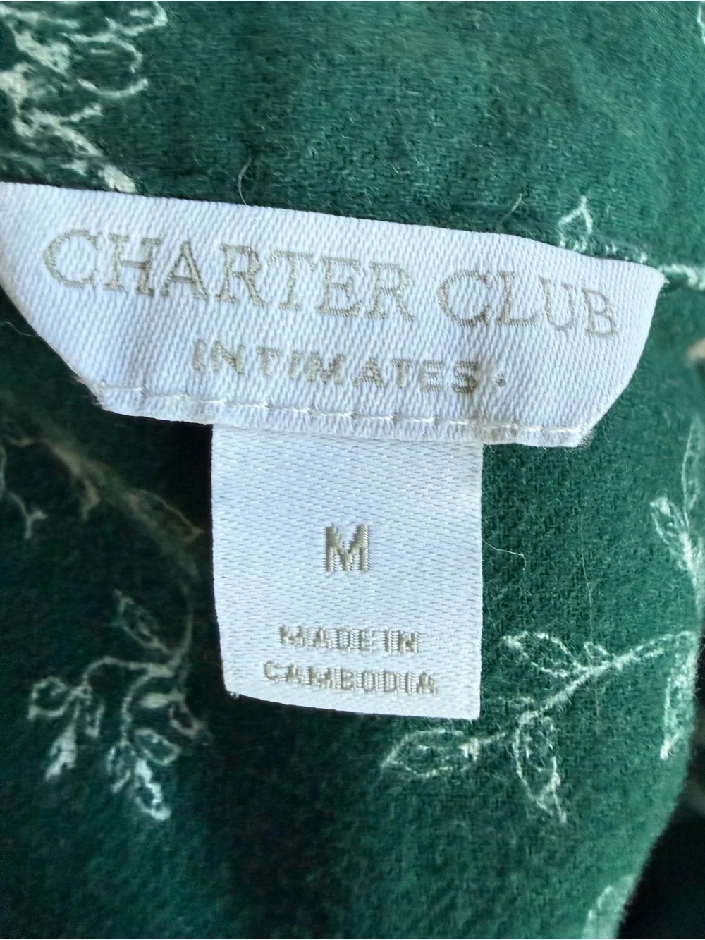 Charter Club Intimates 100% Cotton Flannel 2-Pc Flannel Pajamas Women’s Size M