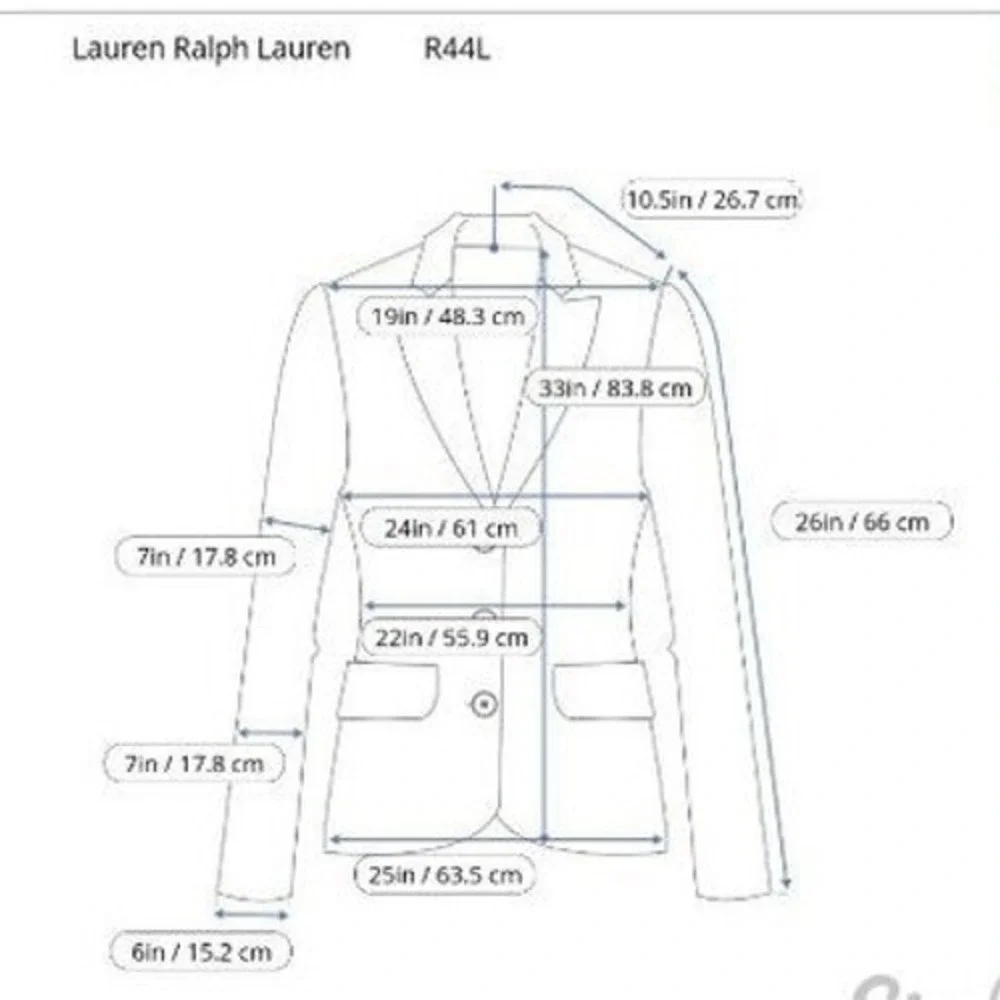 Lauren‎ Ralph Lauren Navy Wool Blazer Classic Tailored Dark Academia 44L