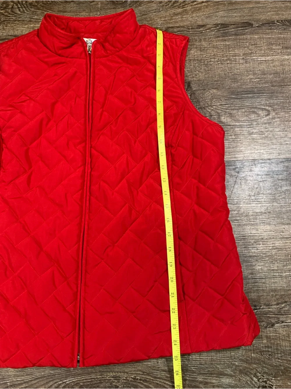 Croft & Barrow Women’s Red Quilted Vest Size XL