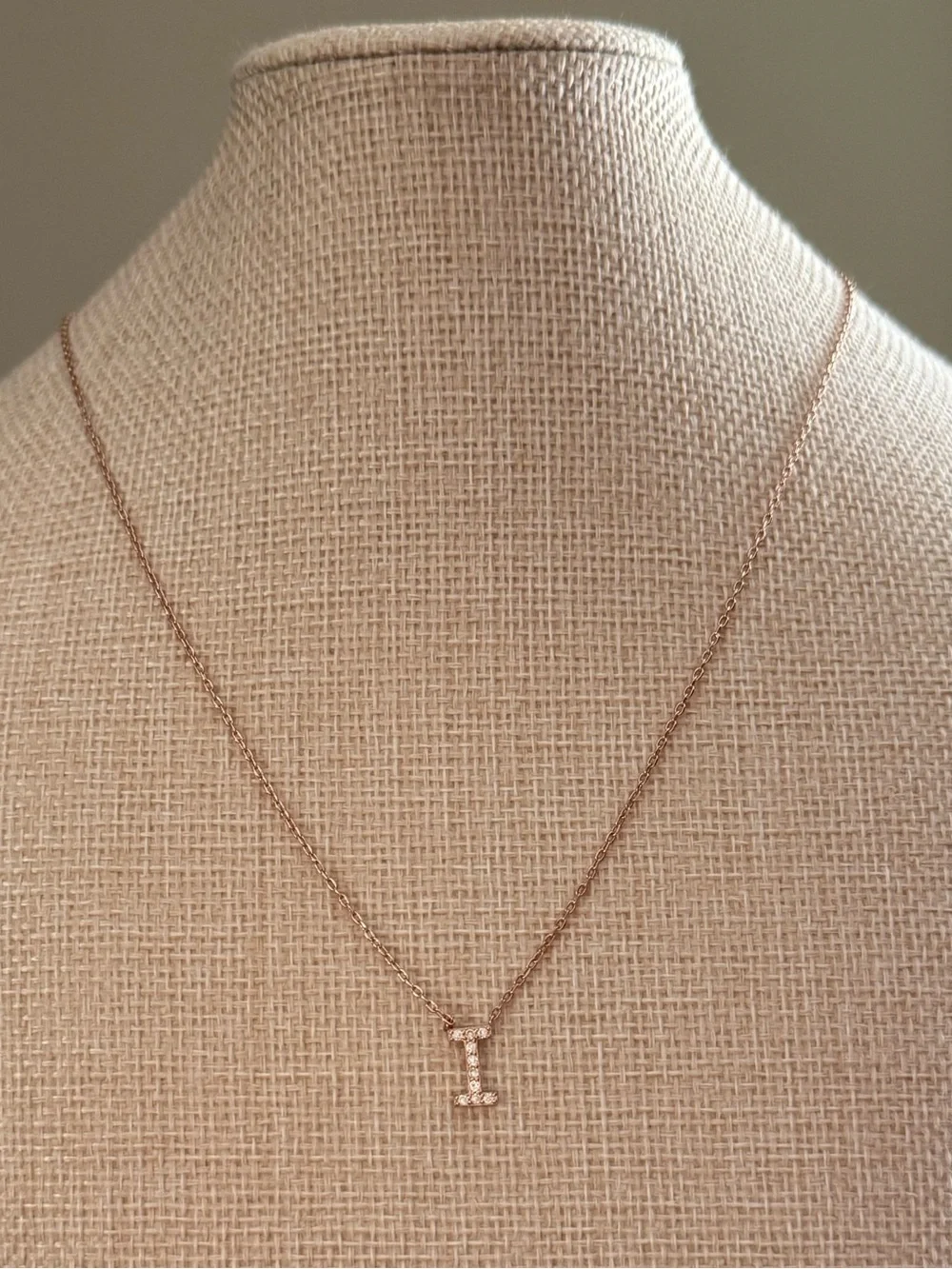 Pavoi initial necklace