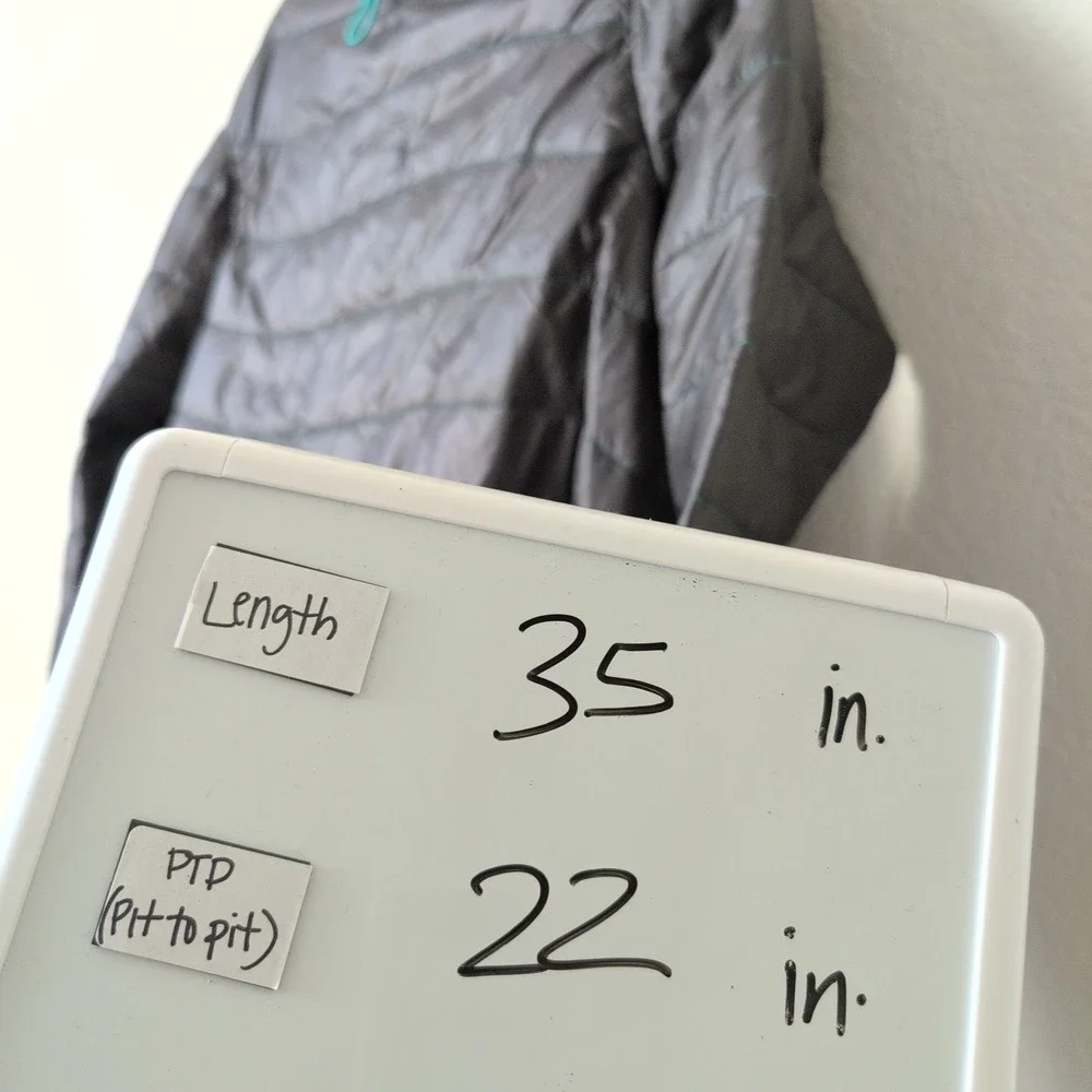 Betabrand Rumpl Quilted Wrap Jacket Gray‎ Puffer Blanket Coat Women S/M