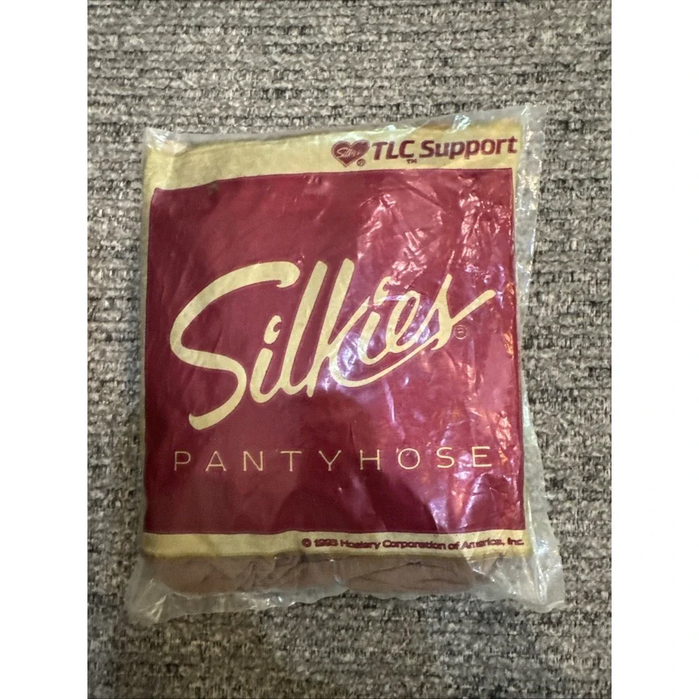 Silkies TLC Support Pantyhose Medium Mocha USA‎ Vintage 307