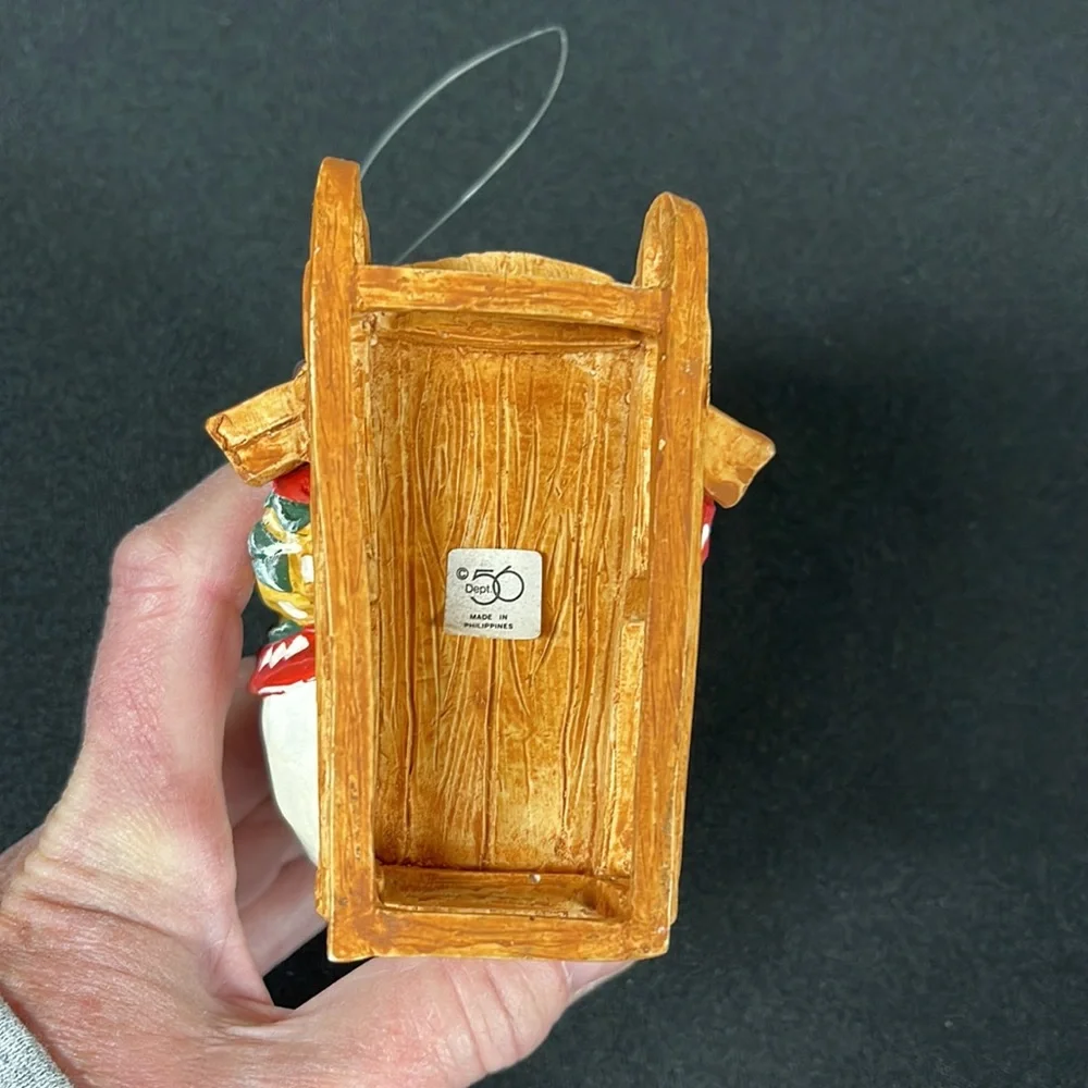 Department 56 Sledding Snowman Christmas Ornament