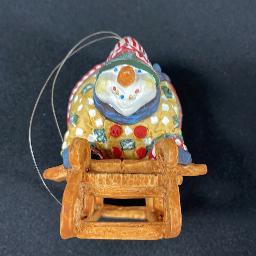 Department 56 Sledding Snowman Christmas Ornament