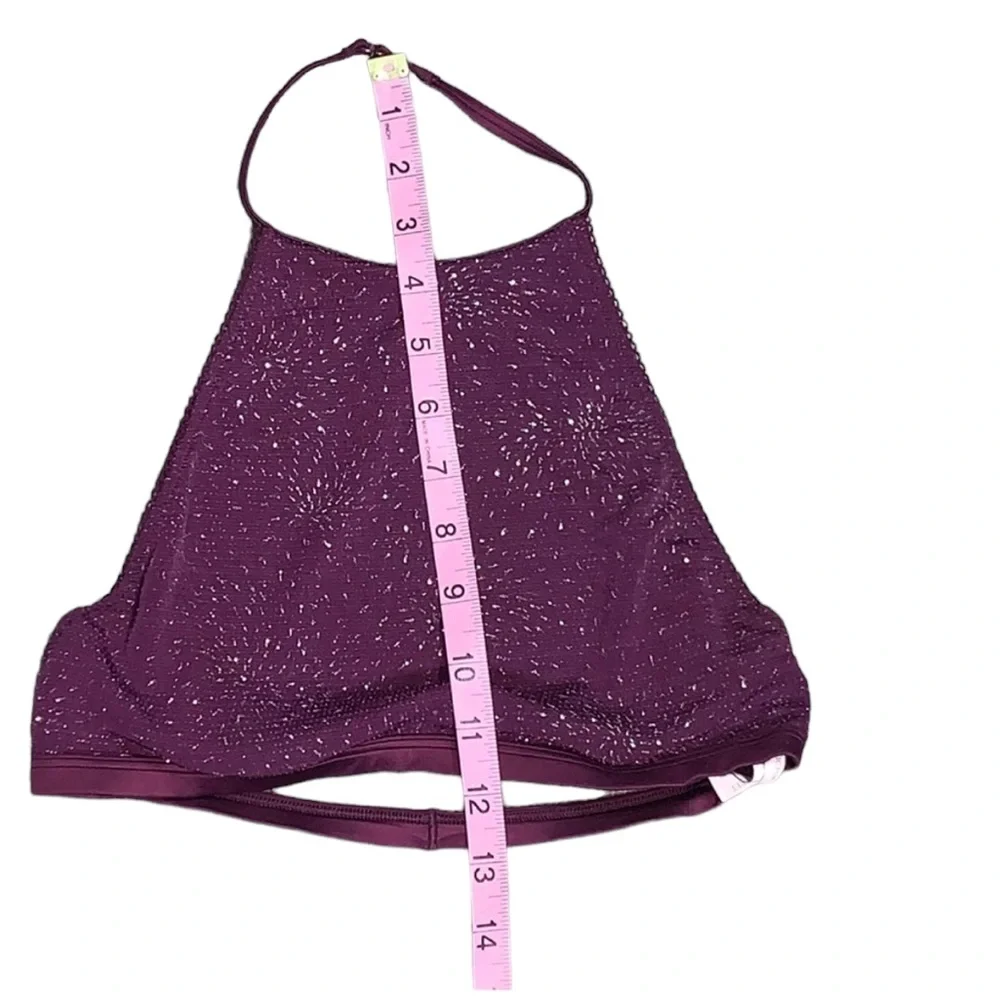 VICTORIA’S SECRET: High Neck Glitter Sparkled Unlined Bralette Bra - Size Small