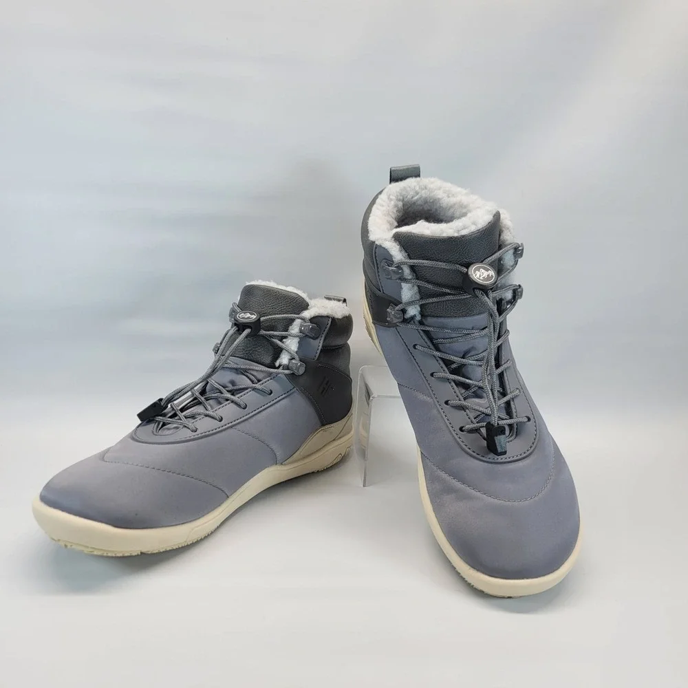 HF Azura Gray Waterproof Fur Lined Winter‎ Boots Women EUR 40 US 9