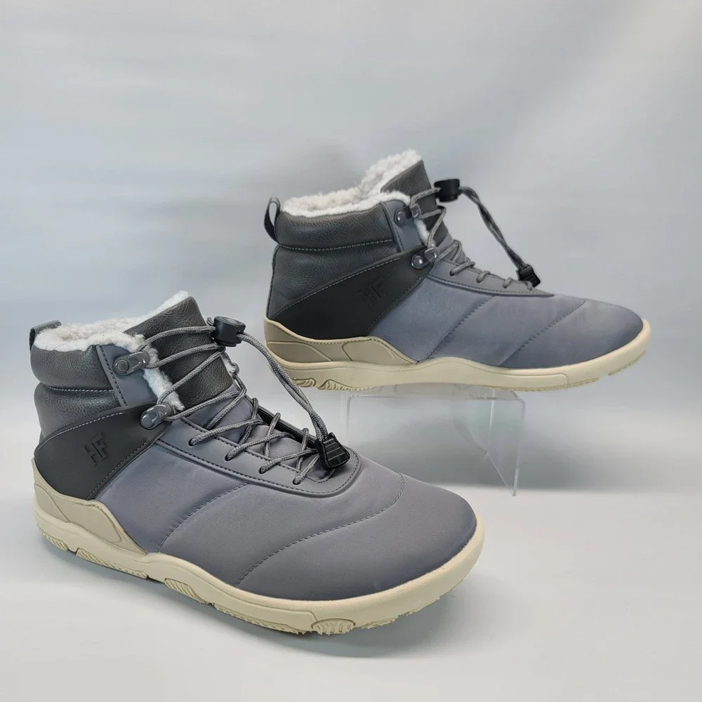 HF Azura Gray Waterproof Fur Lined Winter‎ Boots Women EUR 40 US 9