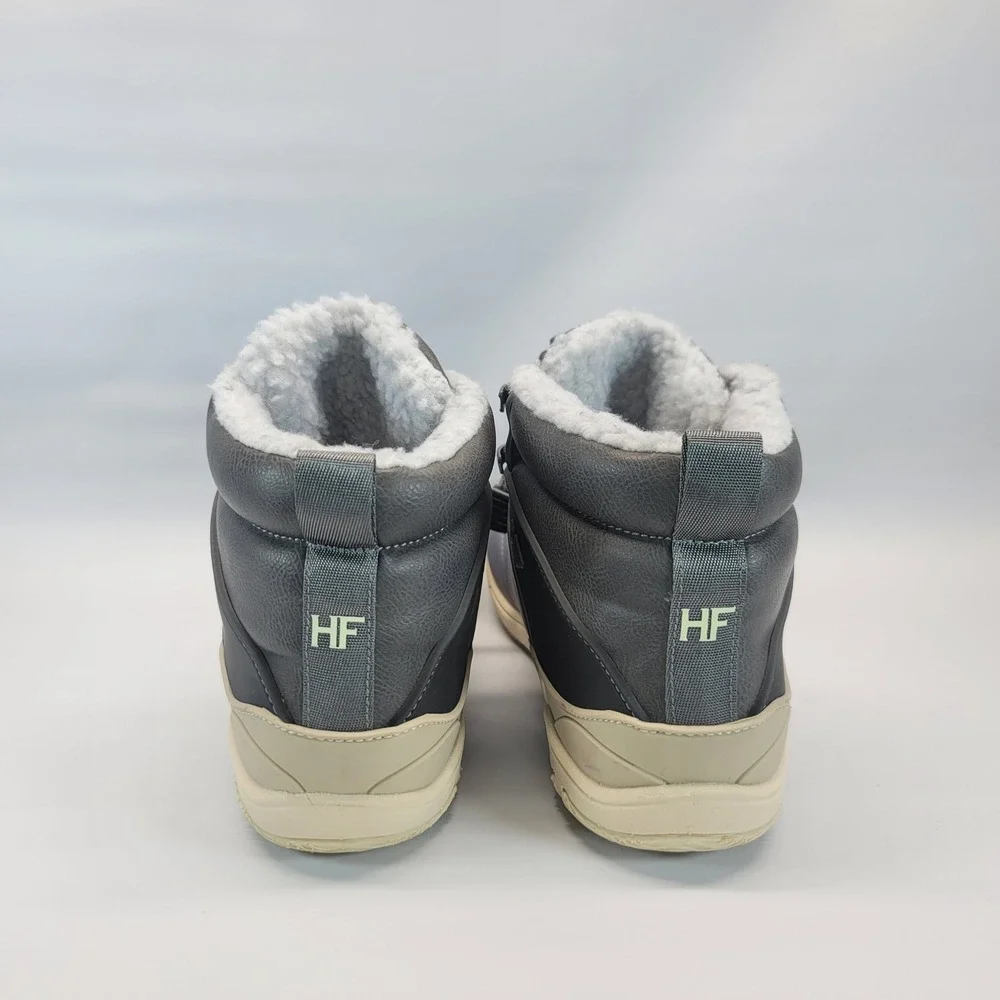 HF Azura Gray Waterproof Fur Lined Winter‎ Boots Women EUR 40 US 9