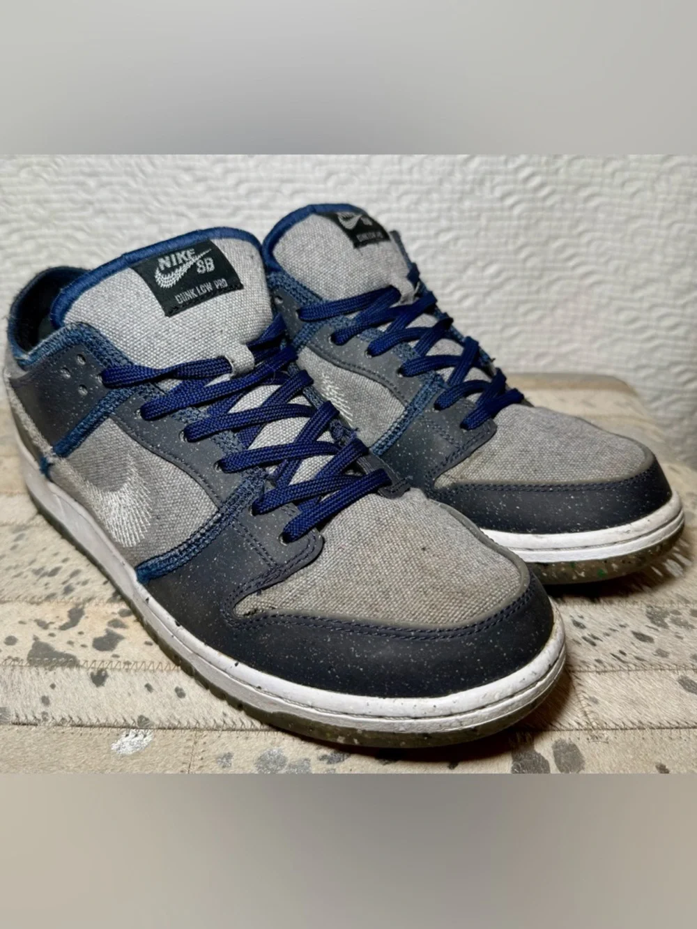 Nike SB Dunk Low Pro E “Crater” Grey Navy Size 9