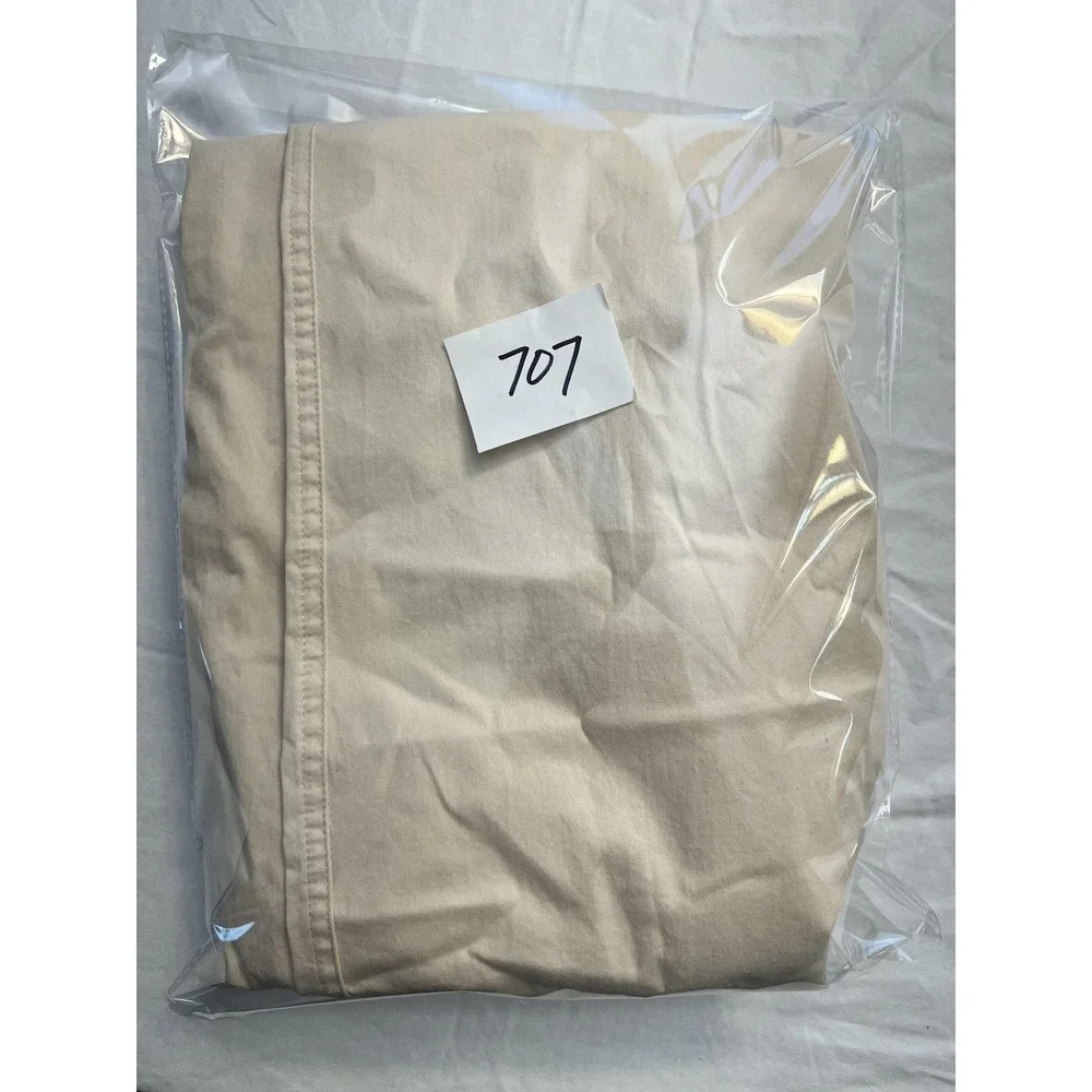 A New Day Pants Womens 6R Cream Wide‎ Leg High Rise Cargo Stretch Zip Fly Casual