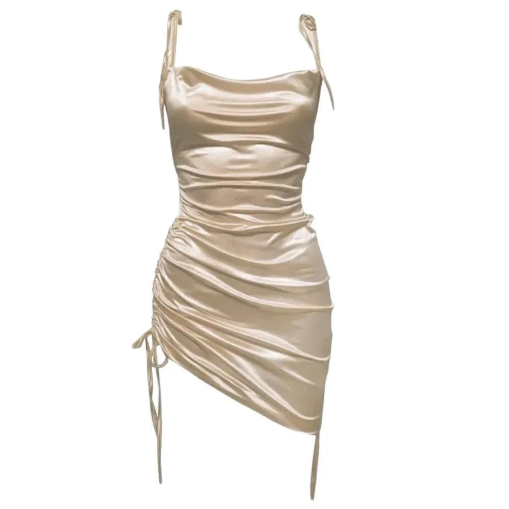 Leau Cabo Mini Bodycon Dress in Champagne Size‎ XS