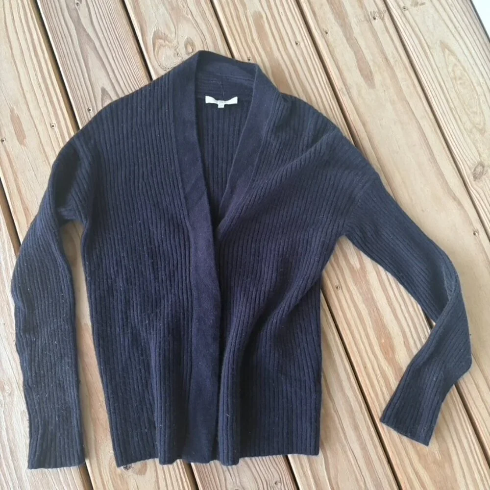 Vince navy ribbed