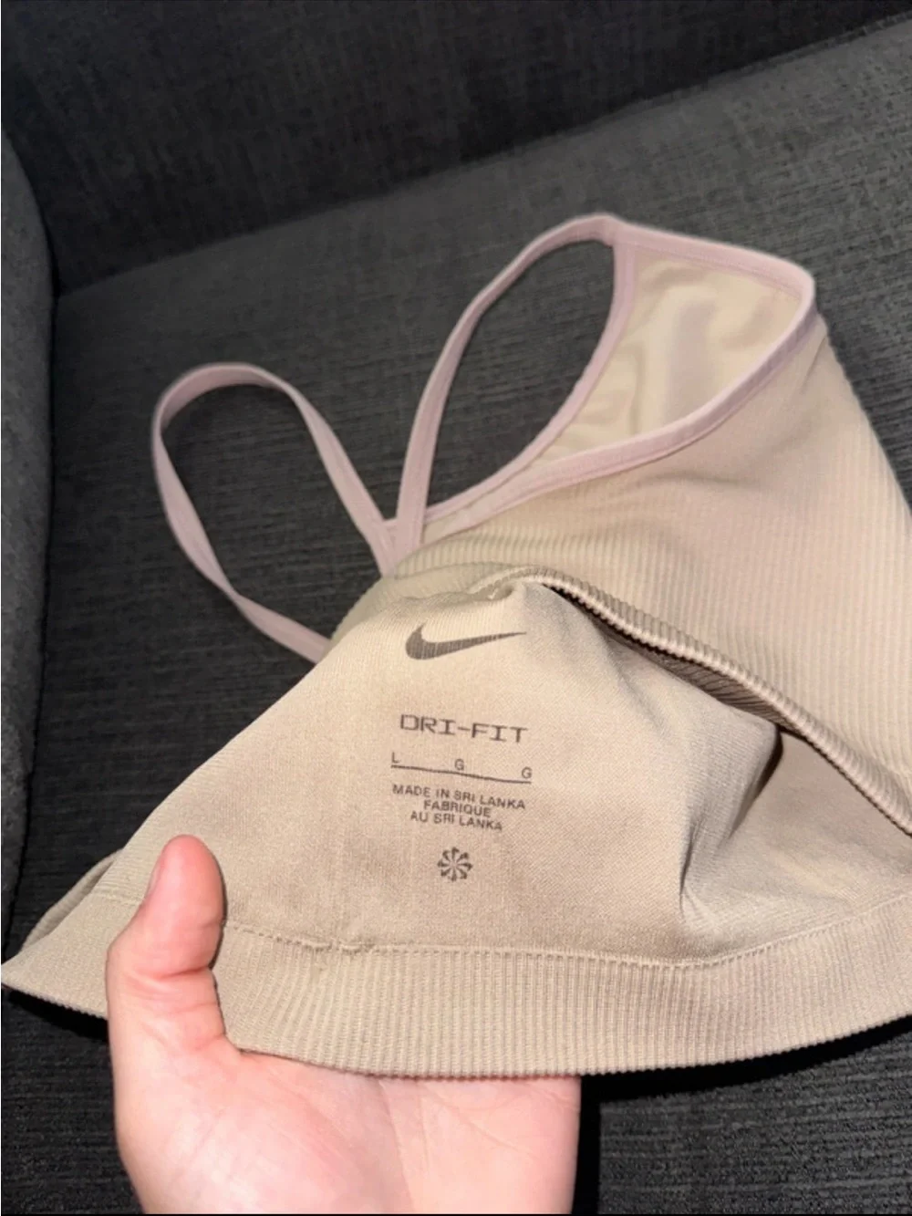 Nike ribbed halter
