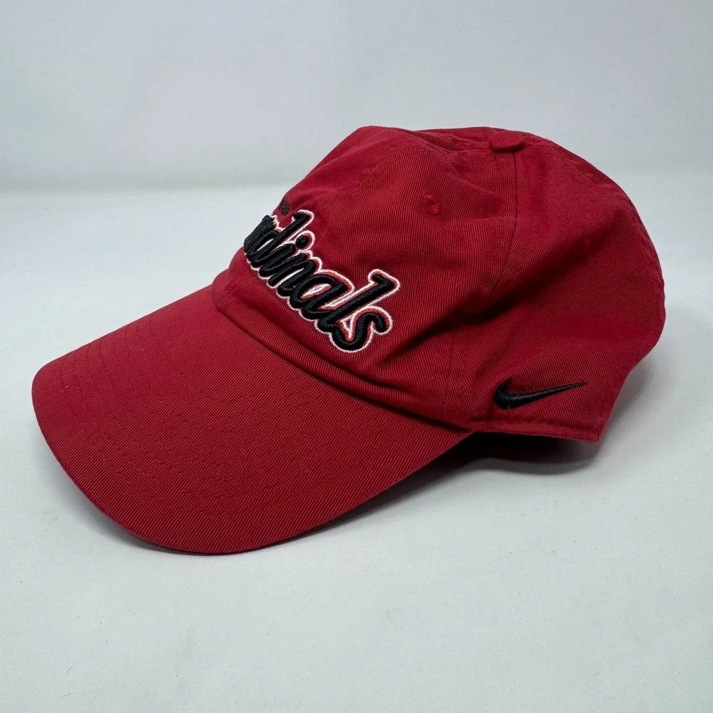 Vintage St‎ Louis Cardinals MLB Nike Team Hat Cap Red Adjustable Strap Back