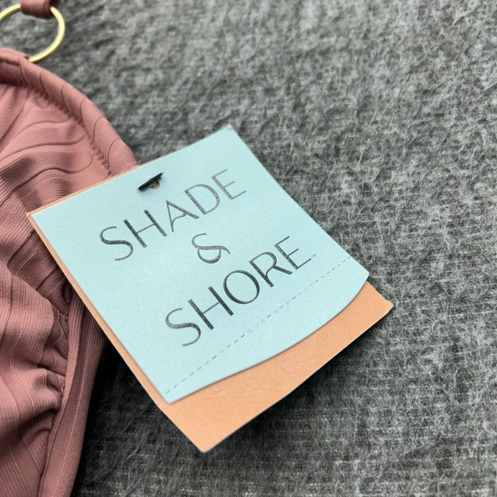 Shade And Shore Womens High‎ Leg One Piece Swimsuit Large