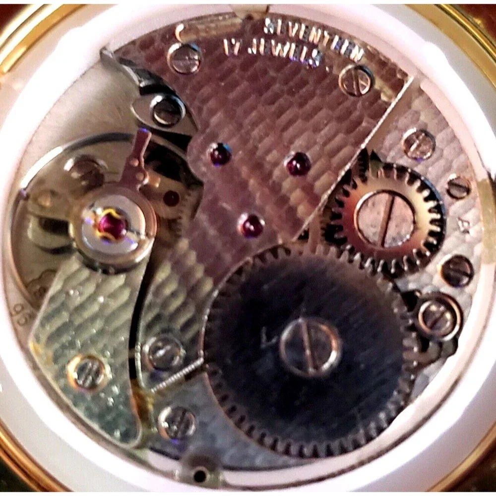 RARE Camy‎ Geneve  Mechanical Swiss Watch Restored Serviced GLD-BLK-BLK