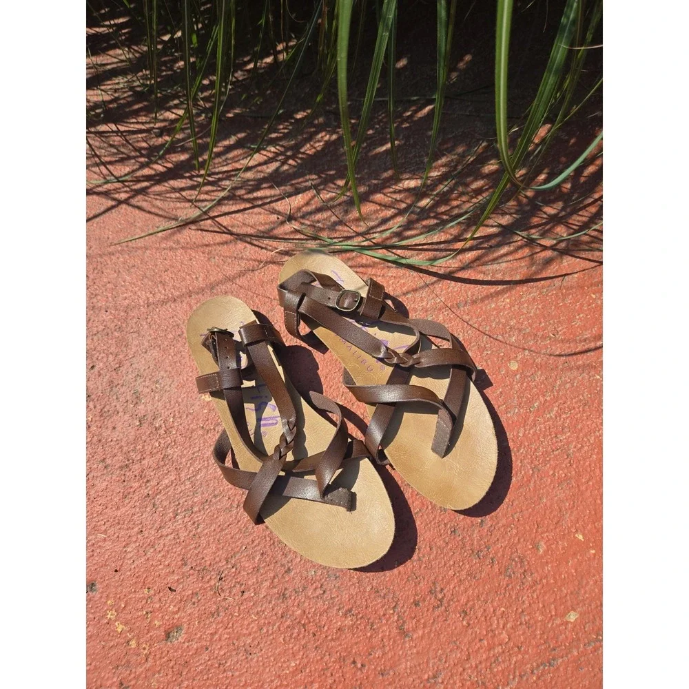 Blowfish brown strappy