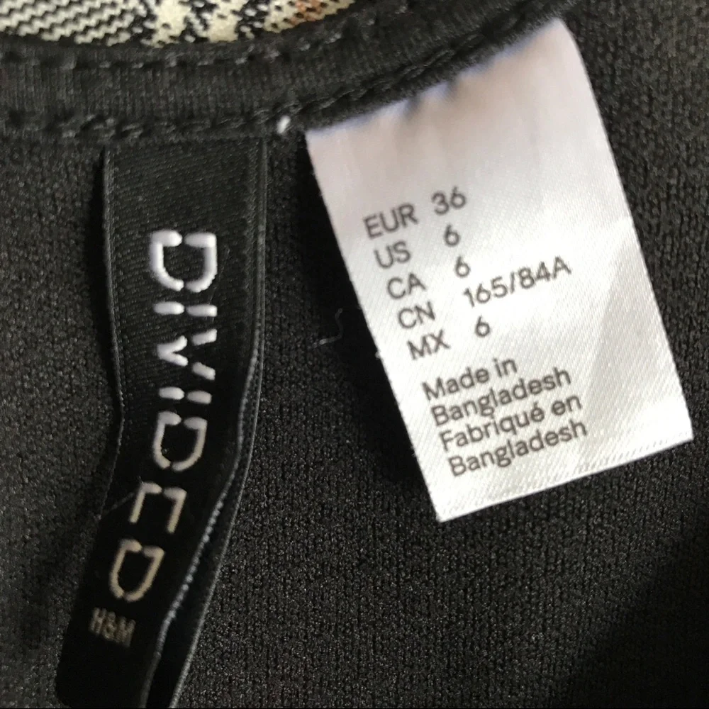 H&M black mini