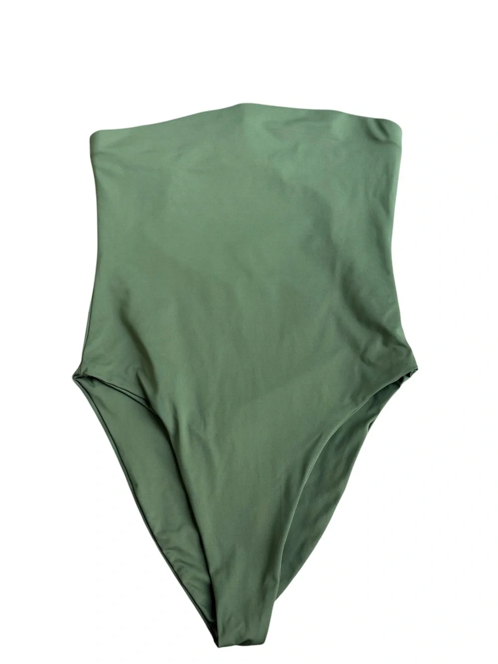 Free People x Toast signature tube one piece swimsuit size XL army deep green