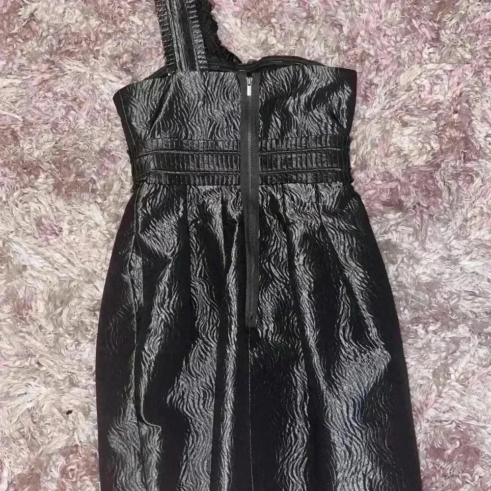 BCBGMAXAZRIA One Shoulder Floral Dress