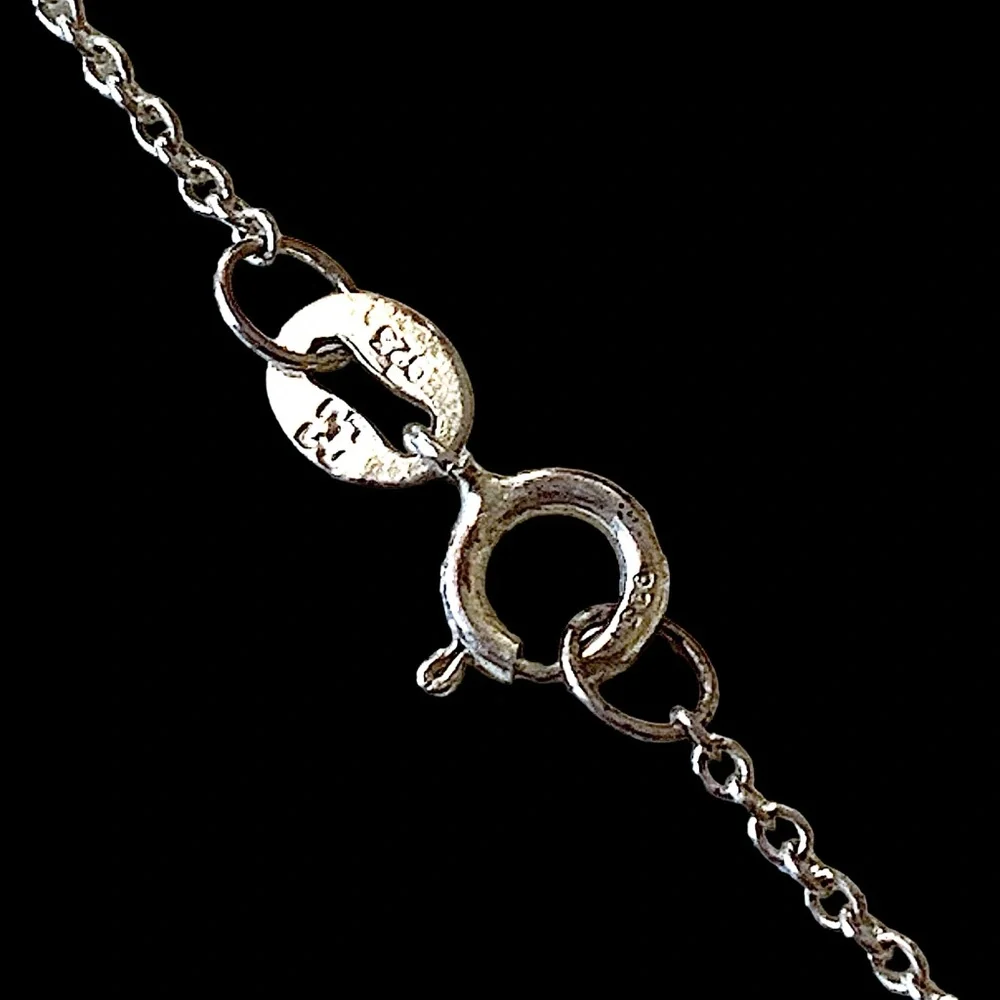 925 Sterling Silver Necklace Marsala