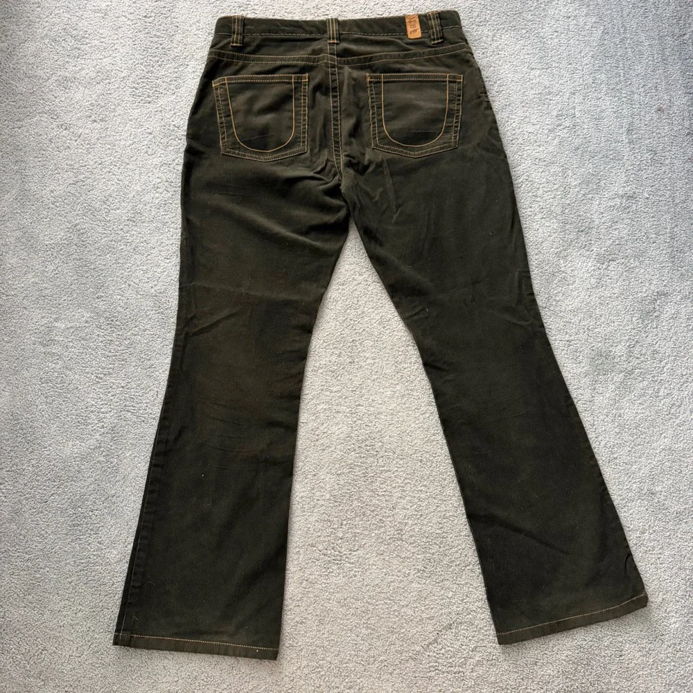 Vintage Y2K Tommy Hilfiger Boot Cut Dark Green Corduroys, Size 14