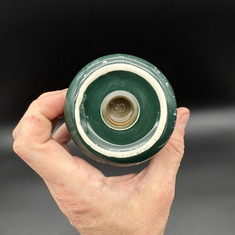 Green Marble Soap Dish Tumbler Toothbrush Holder Bathroom Set Vintage Gold Rim‎
